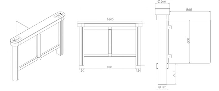 Turnichet poarta batanta rapida KARTSIS COMFY